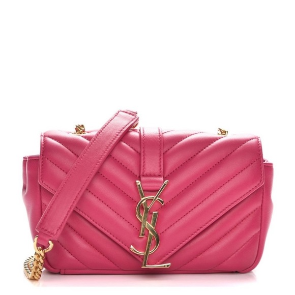 YSL mini hot pink/ fuchsia purse - Picture 3 of 12